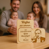 Piękna prośba o zostanie rodzicem chrzestnym magnes zestaw 2 sztuki w kopercie kraftowej